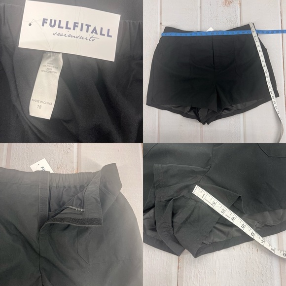 NWT FULLFITALL - Black Cargo Swim Short Size 18 - Picture 14 of 15